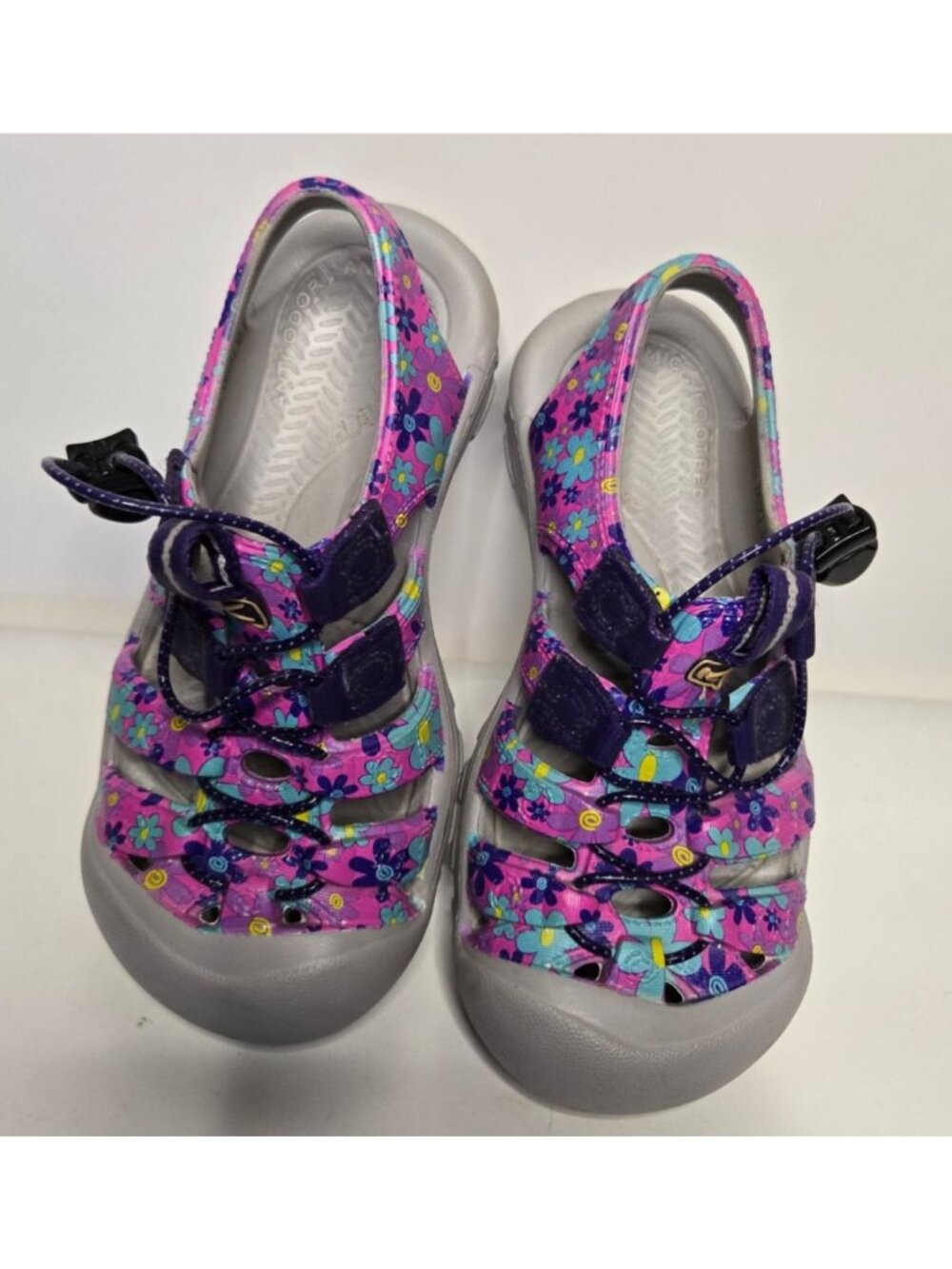 Youth Keen Seacamp II CNX Waterproof Lightweight Sandals Purple Floral Size 1